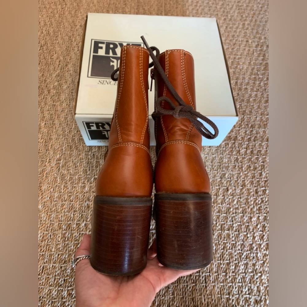 Frye Platform Y2K Vintage Boots size 8.5 - Picture 7 of 12